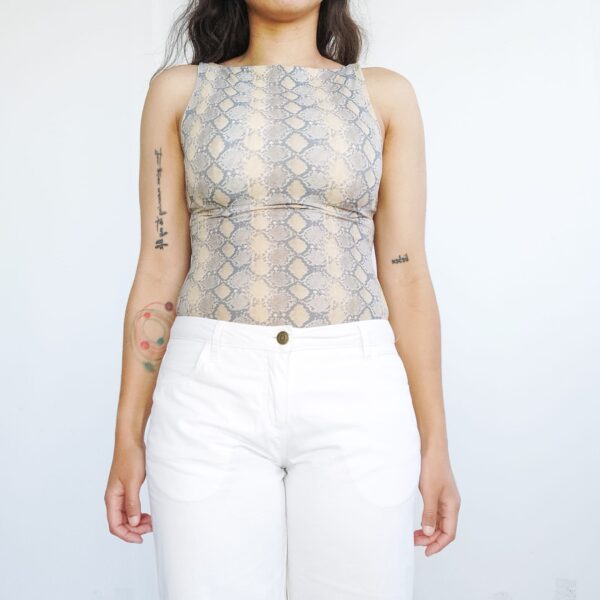 top estampado