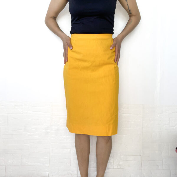 Pollera midi amarilla SALE