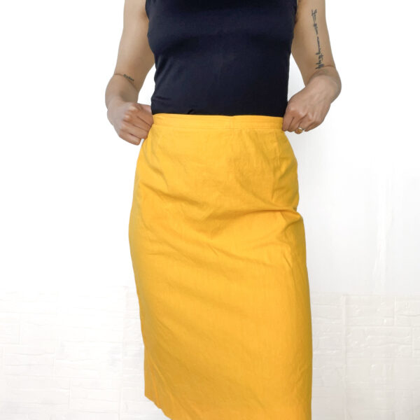 Pollera midi amarilla SALE - Imagen 6