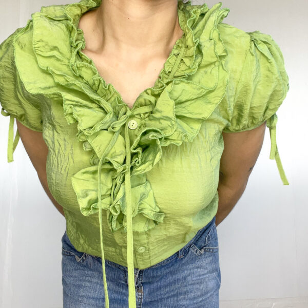 camisa con volados SALE - Imagen 2