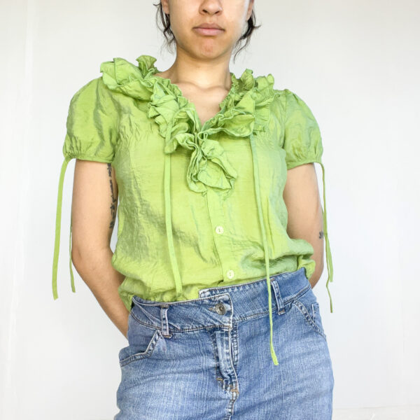 camisa con volados SALE