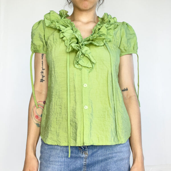 camisa con volados SALE - Imagen 7