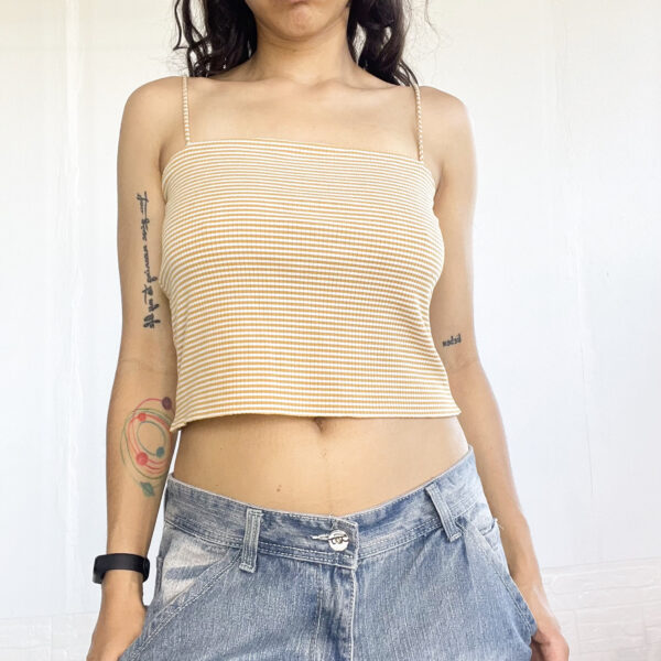 crop top a rayas SALE - Imagen 3