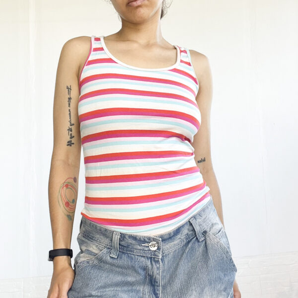 musculosa a rayas SALE - Imagen 4