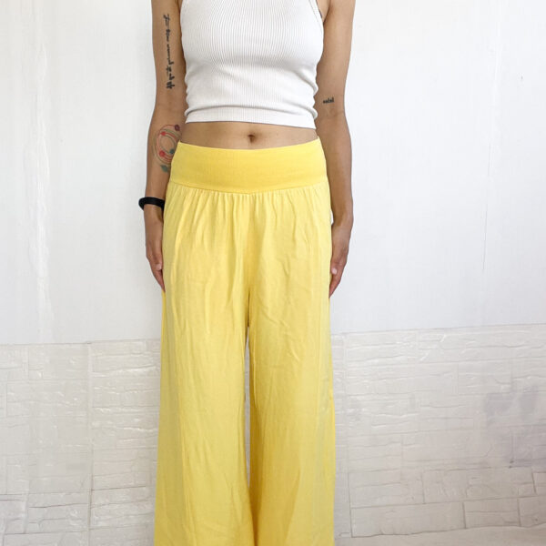 Pantalon de algodon amarillo SALE