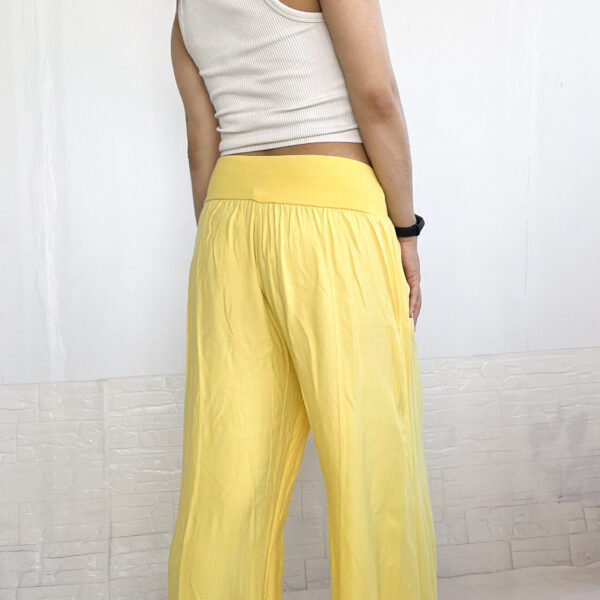 Pantalon de algodon amarillo SALE - Imagen 6
