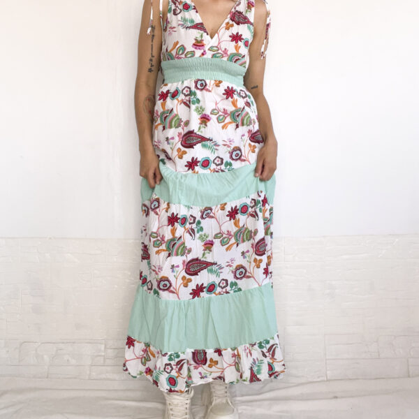 vestido largo estampado SALE - Imagen 4