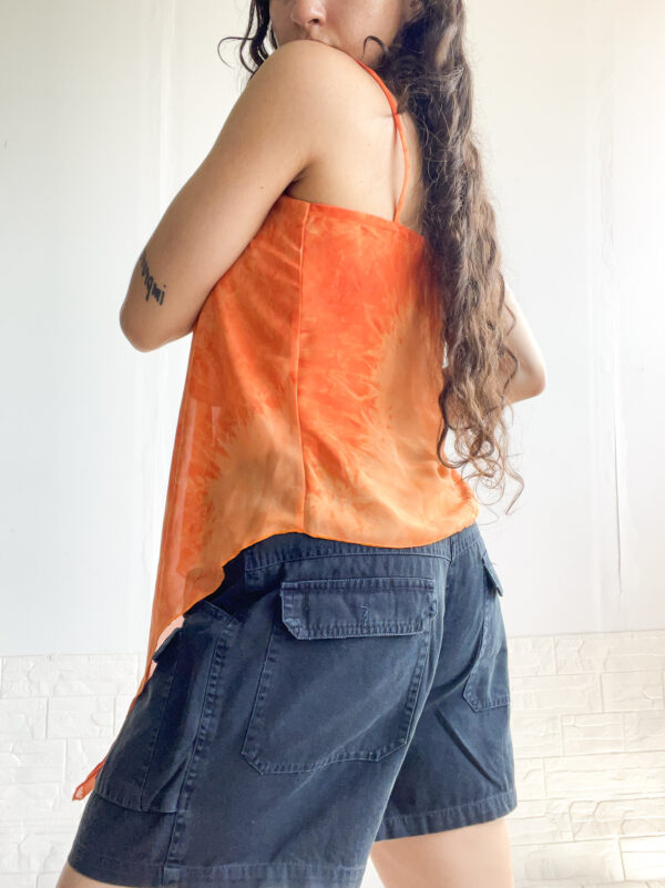 top asimetrico naranja - Imagen 3