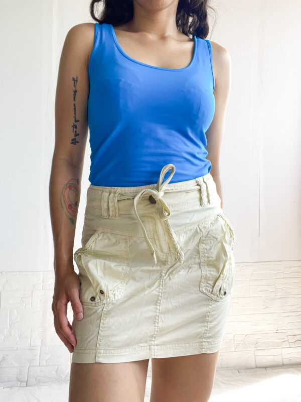 pollera estilo cargo amarilla - Imagen 5