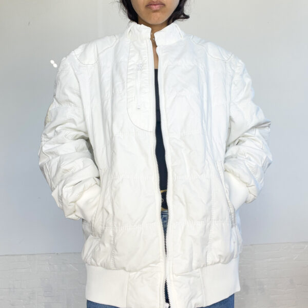 campera bomber blanca - Imagen 3