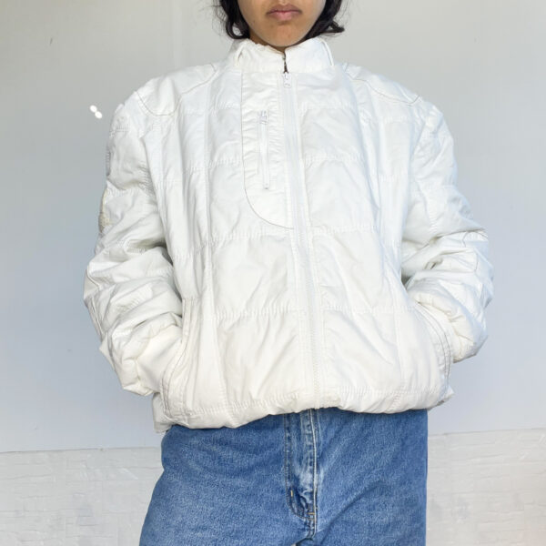 campera bomber blanca - Imagen 5