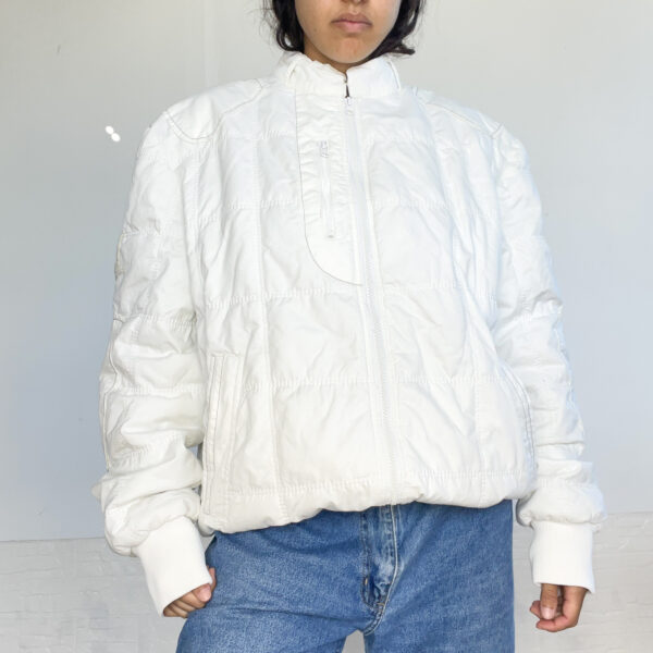 campera bomber blanca - Imagen 6