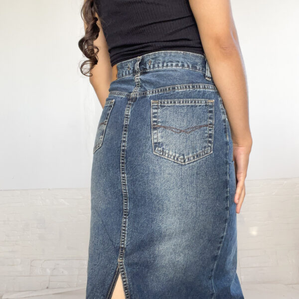 Pollera midi de jean - Imagen 4