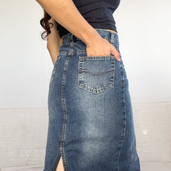 Pollera midi de jean - Imagen 5