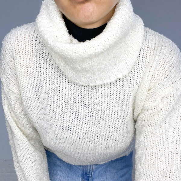 polerita tejida blanca - Imagen 8