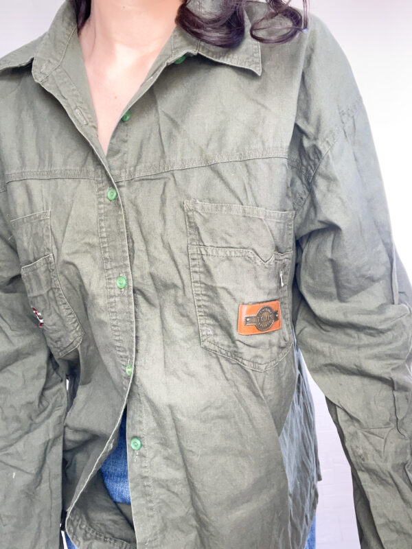camisa verde SALE - Imagen 5