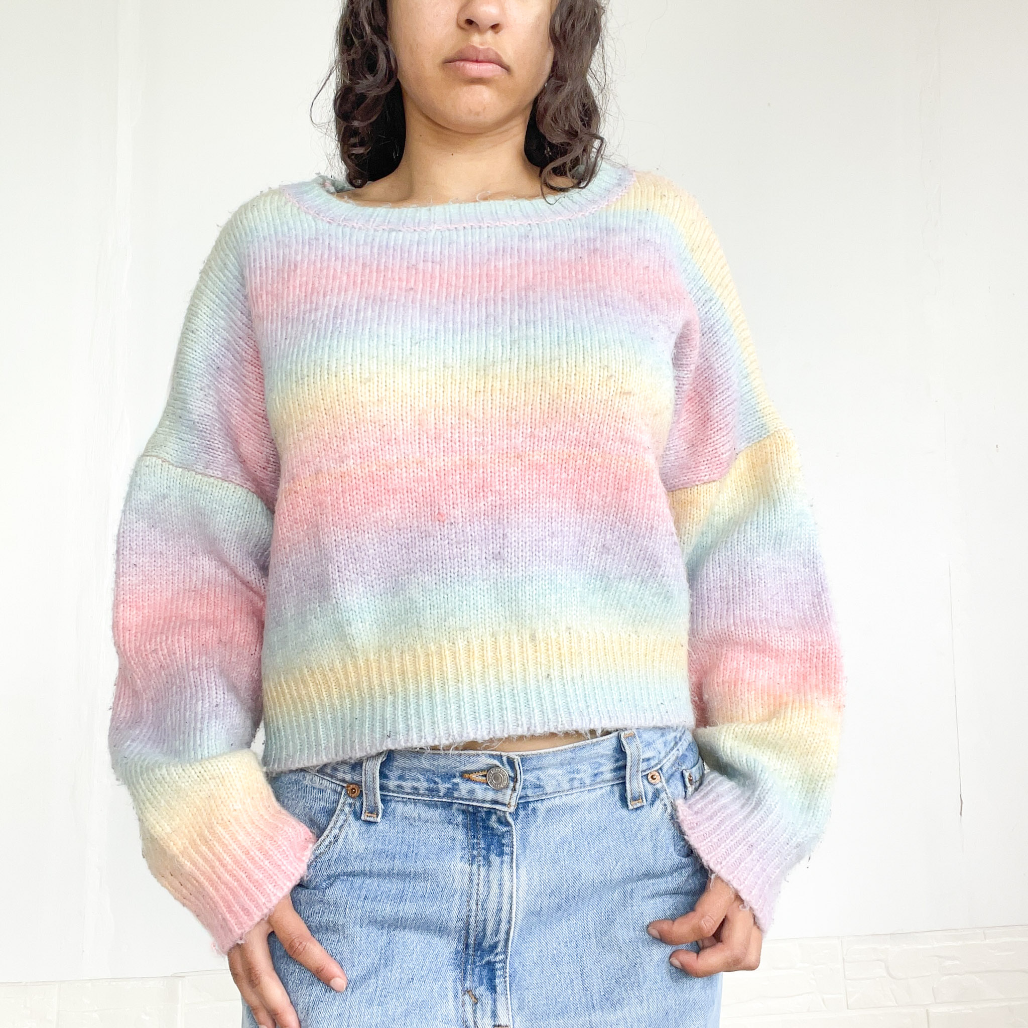 buzo tejido multicolor