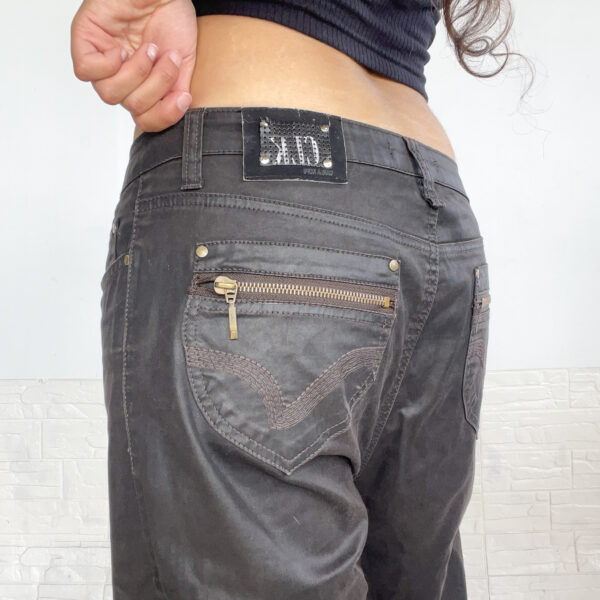 Pantalon de cuerina marrón - Imagen 5