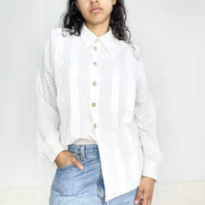 camisa vintage blanca