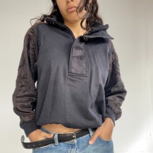 buzo de algodon negro SALE