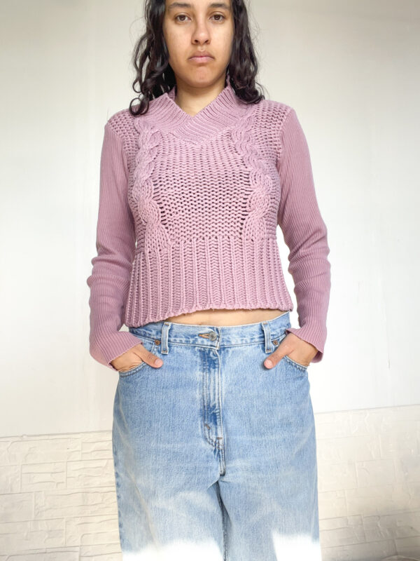 buco tejido rosado - Imagen 2