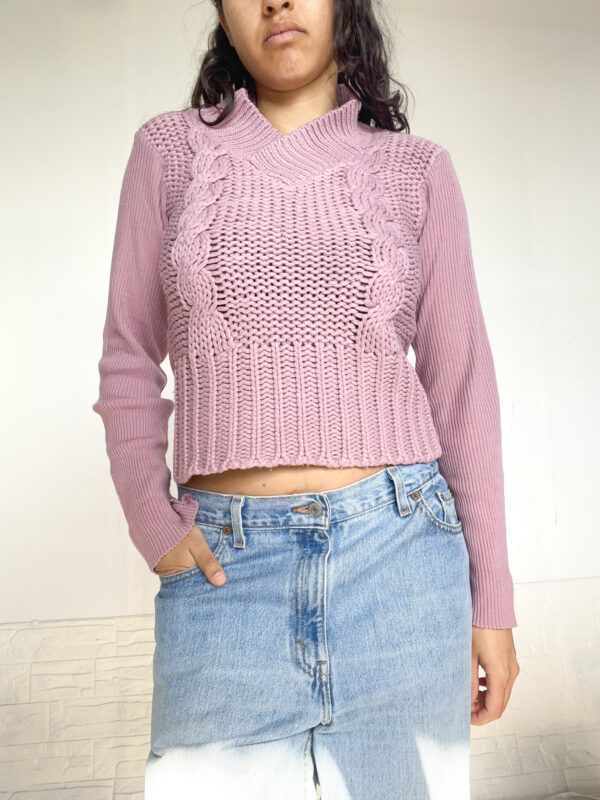 buco tejido rosado - Imagen 3