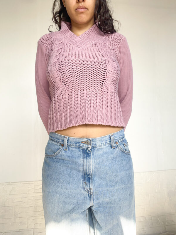 buco tejido rosado - Imagen 4