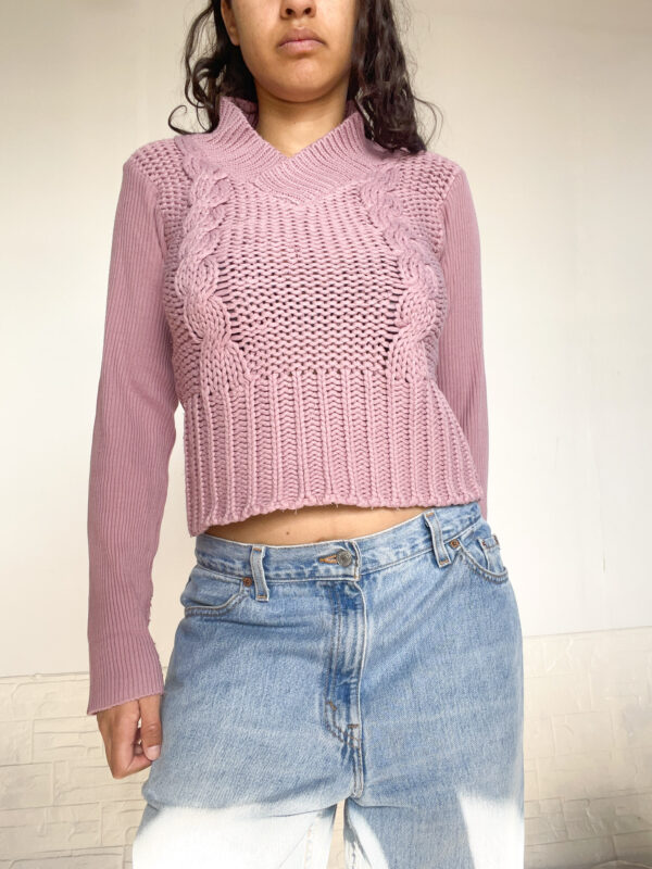 buco tejido rosado - Imagen 5