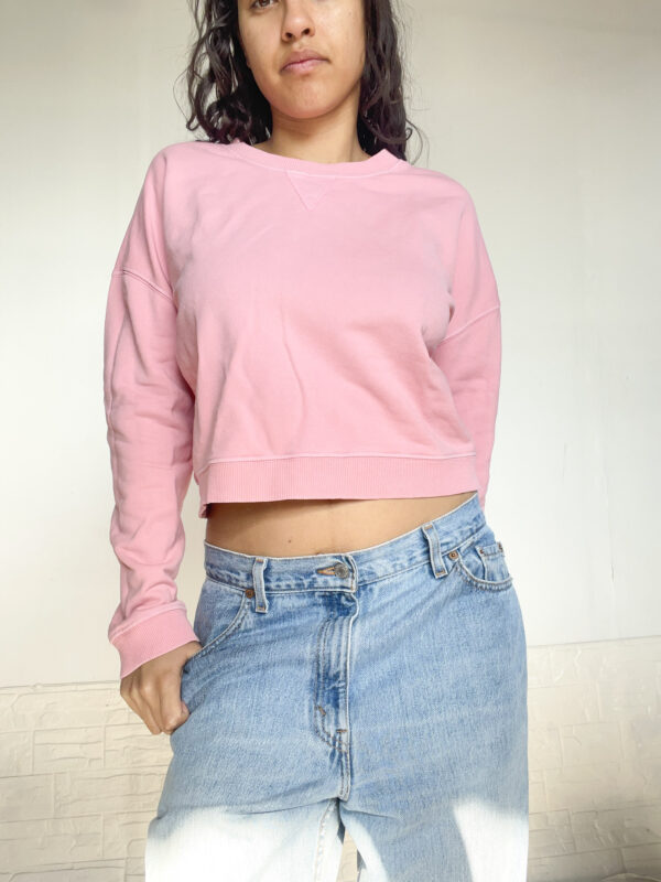buzo de algodon rosado