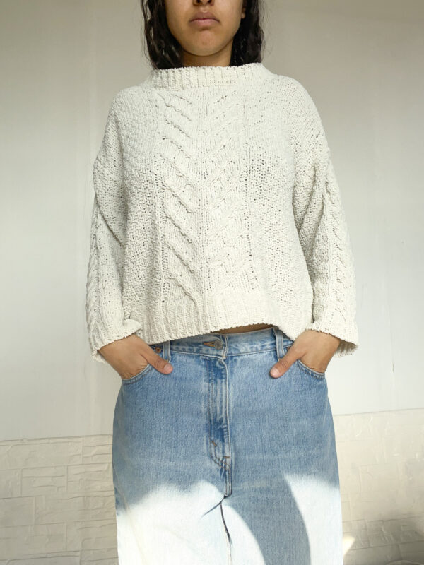 Buzo tejido blanco - Imagen 2