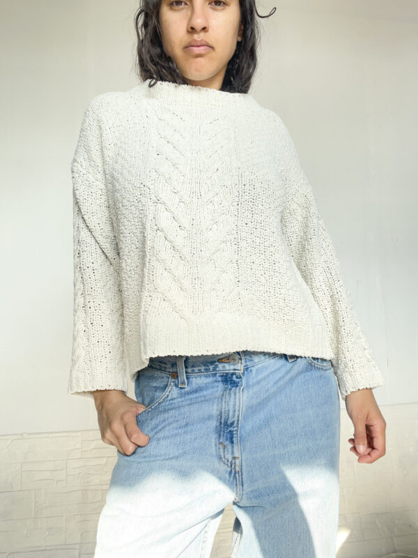 Buzo tejido blanco - Imagen 4