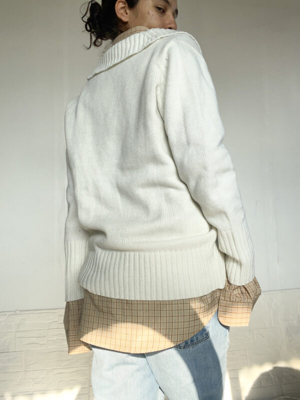 buzo tejido blanco - Imagen 6