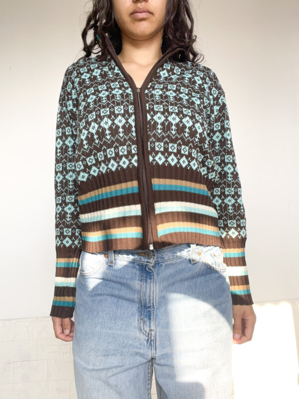 camperita tejida estampada - Imagen 4