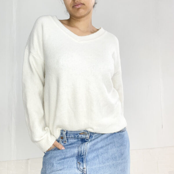 buzo tejido blanco - Imagen 5