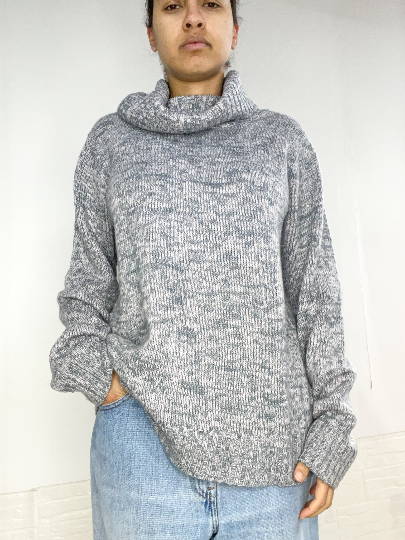 poleron gris jaspeado SALE