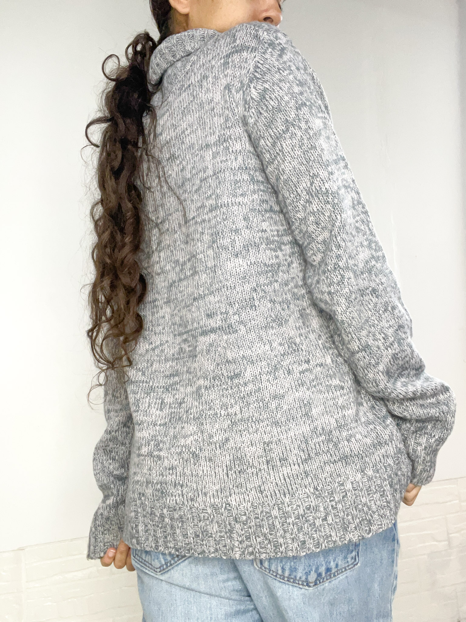 poleron gris jaspeado SALE - Imagen 7