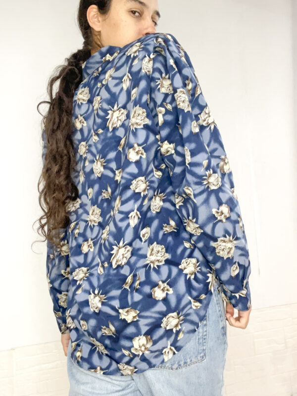 Camisa estampada azul SALE - Imagen 5