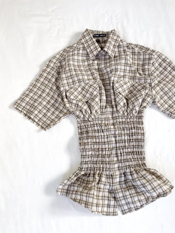 camisa elastizada reworked - Imagen 12