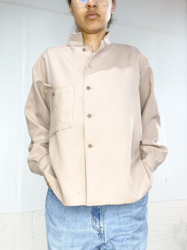 sobrecamisa beige SALE - Imagen 2