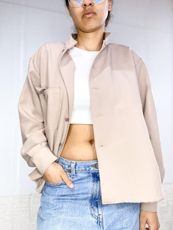 sobrecamisa beige SALE