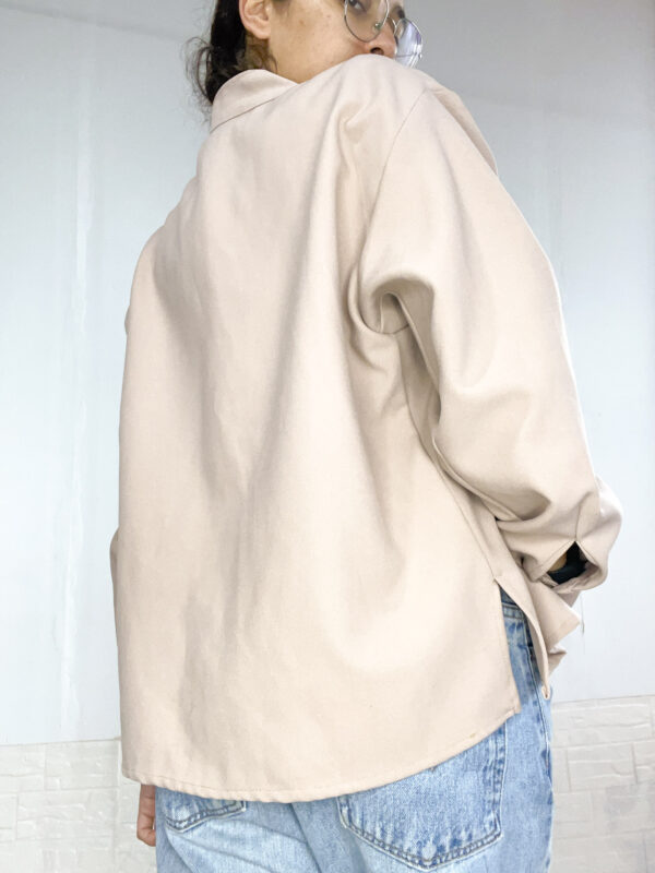 sobrecamisa beige SALE - Imagen 6