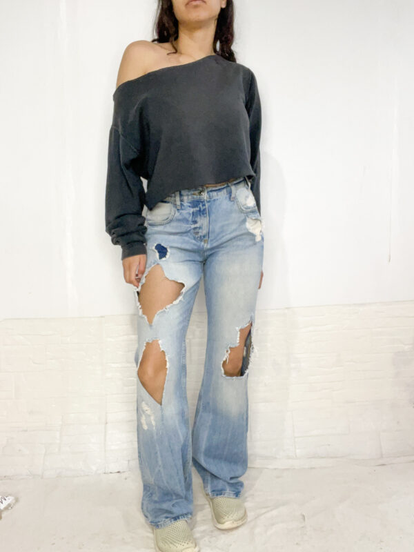 jean con roturas SALE - Imagen 4