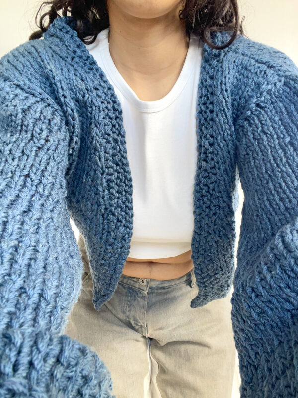 saco crop tejido reworked - Imagen 8