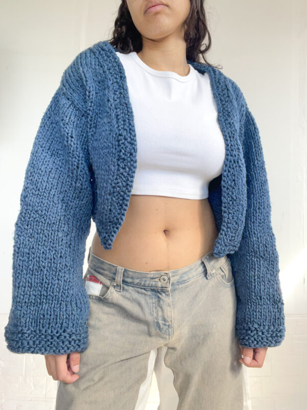 saco crop tejido reworked - Imagen 9