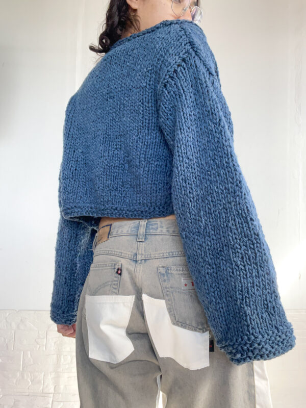 saco crop tejido reworked - Imagen 11