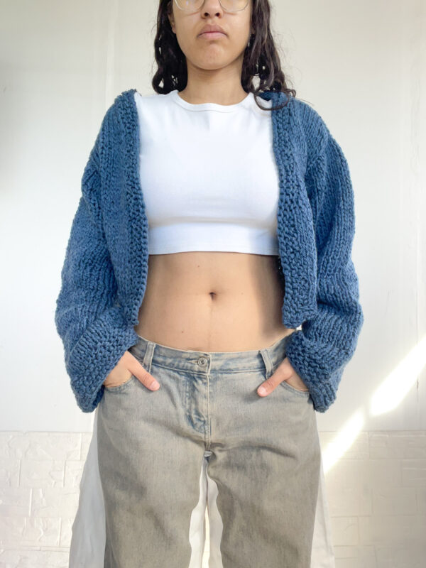 saco crop tejido reworked - Imagen 15