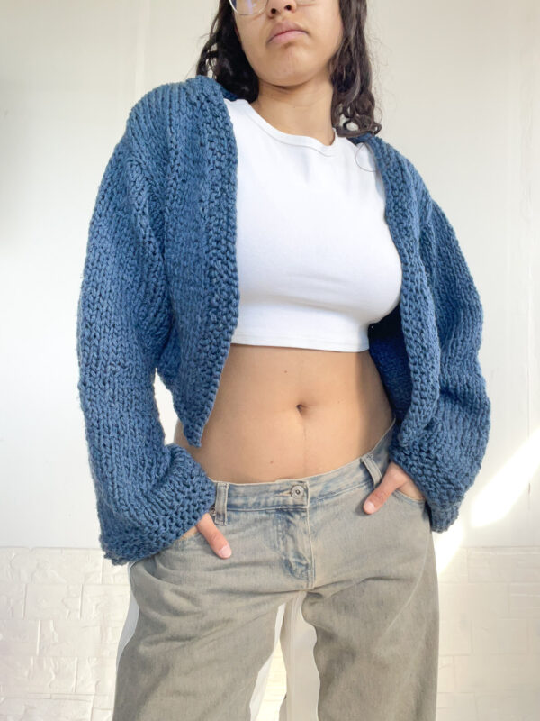saco crop tejido reworked - Imagen 18