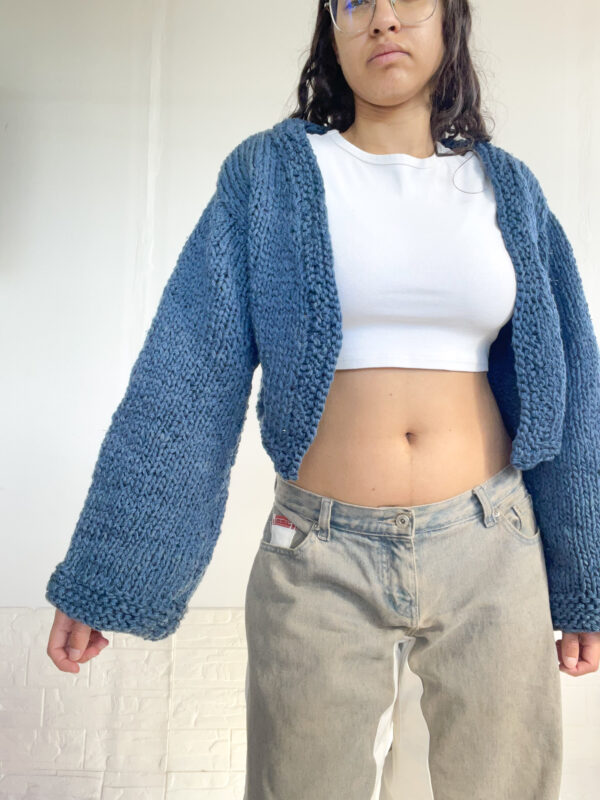 saco crop tejido reworked - Imagen 19