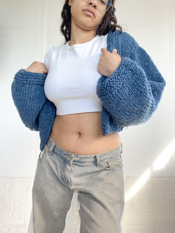 saco crop tejido reworked - Imagen 20