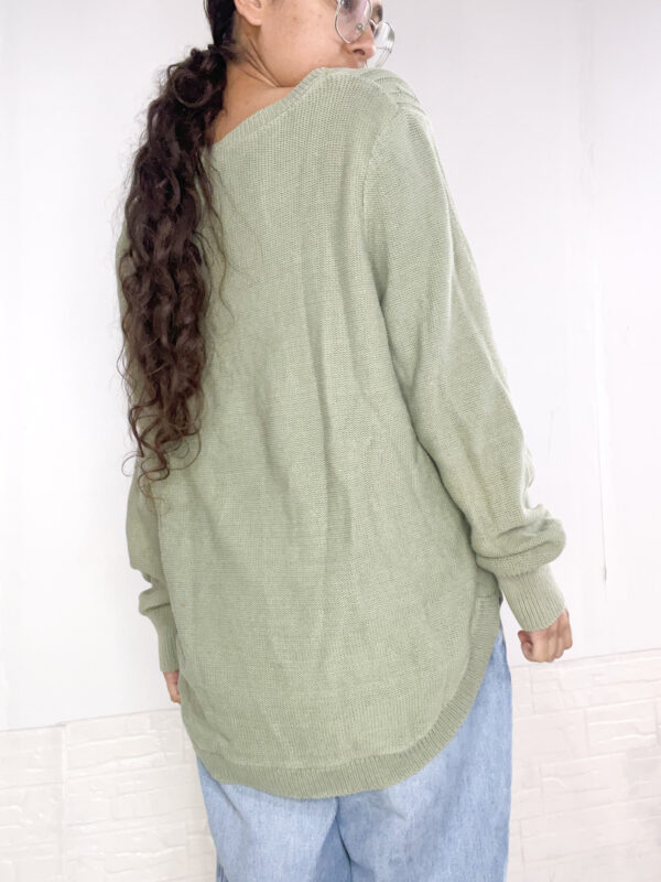 Buzo tejido verde claro SALE - Imagen 6